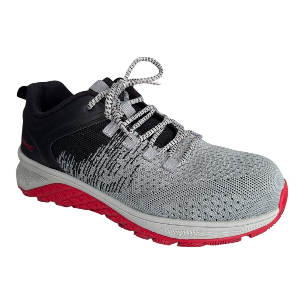 Thorogood Shoes Mens Size 9 Gray Black Red Slip Resistant Work EH SR 809-2100